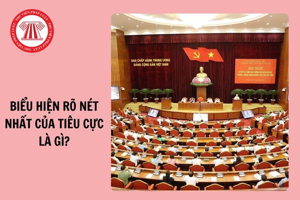 Theo Hướng dẫn 25-HD/BCĐTW năm 2022: Biểu hiện rõ nét nhất của tiêu cực là gì?