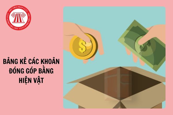 Mẫu Bảng kê các khoản đóng góp bằng hiện vật dùng cho UBND xã 2024 và cách ghi?