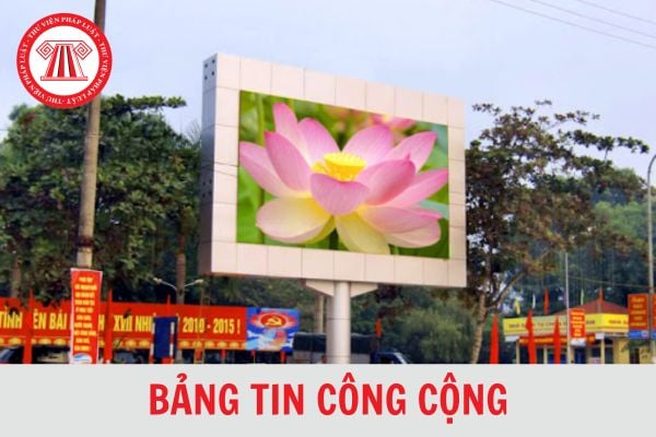 Doanh nghiệp được sử dụng bao nhiêu diện tích bảng tin công cộng để quảng cáo nhãn hiệu hàng hóa?