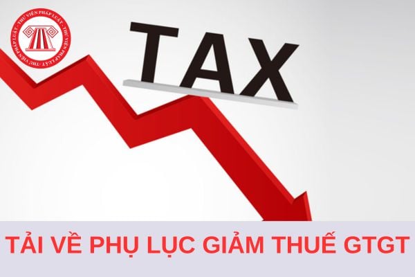 Tải về Phụ lục giảm thuế GTGT từ ngày 1/7/2024 đến hết năm 2024 theo Nghị định 72?