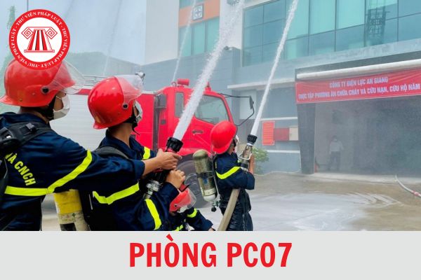 Phòng PC07 là gì? Thời gian thực hiện công tác phòng cháy, chữa cháy và cứu nạn, cứu hộ phòng PC07 tối thiểu bao lâu?