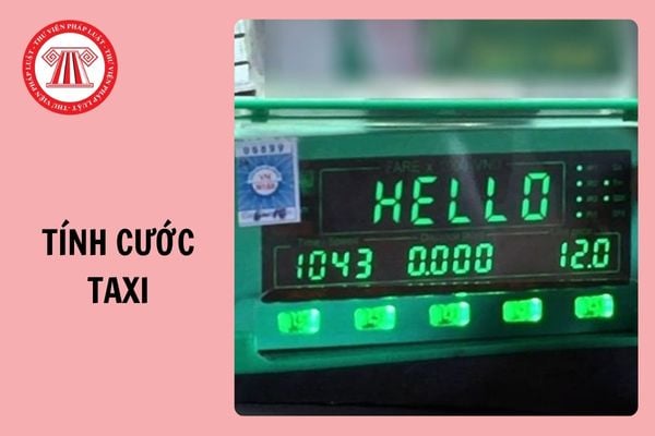 03 phương thức tính cước taxi từ ngày 01/01/2025?