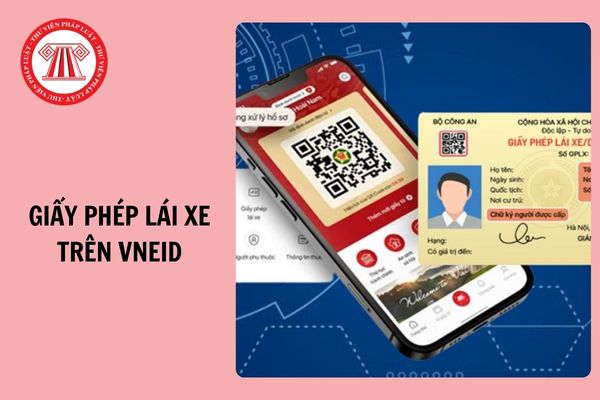 Thông tin giấy phép lái xe trên VNeID có thể thay thế GPLX bằng vật liệu PET không?