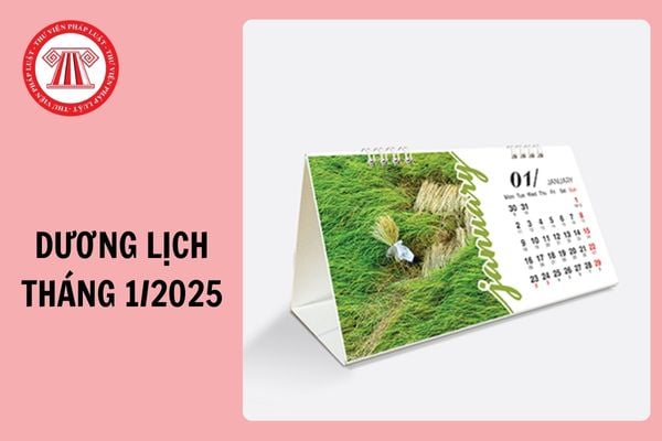 Dương lịch tháng 1 2025 bắt đầu và kết thúc vào ngày mấy âm? Xem lịch dương tháng 1 2025 chi tiết?