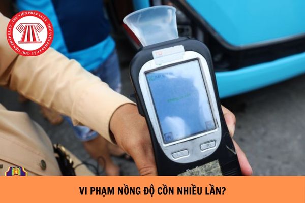 Người đi xe máy vi phạm nồng độ cồn nhiều lần có thể bị phạt cao nhất bao nhiêu tiền?