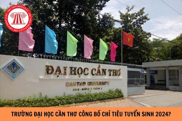 Trường Đại học Cần Thơ công bố chỉ tiêu tuyển sinh năm 2024?