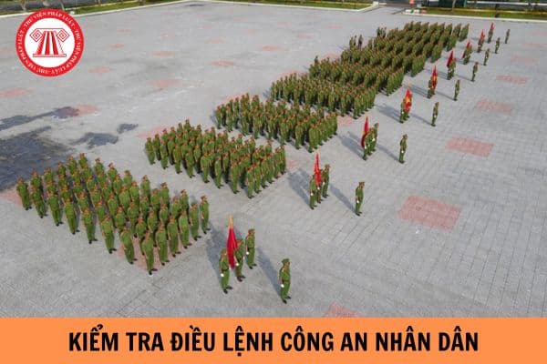 Số lượng cán bộ làm công tác kiểm tra điều lệnh Công an nhân dân là bao nhiêu?