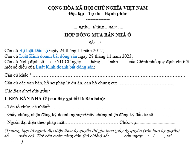 Doanh nghiệp kinh doanh bất động sản có bắt buộc phải công khai mẫu hợp đồng trong thông tin về dự án bất động sản không?