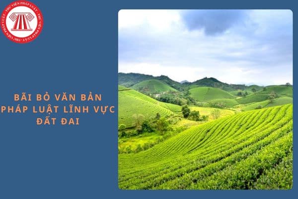 Thông tư 20/2024/TT-BTNMT bãi bỏ văn bản pháp luật lĩnh vực đất đai?