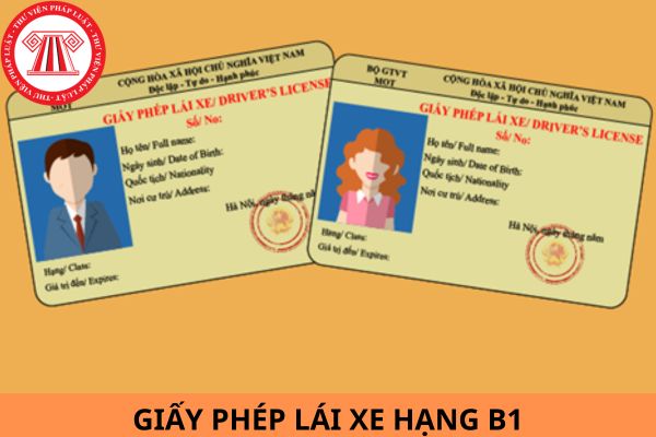 Thời hạn giấy phép lái xe hạng B1 của nam và nữ có giống nhau không?