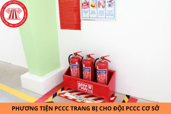 Danh mục phương tiện phòng cháy chữa cháy trang bị cho đội phòng cháy chữa cháy cơ sở?