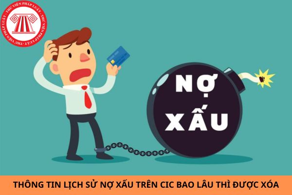 Thông tin lịch sử nợ xấu trên CIC bao lâu thì được xóa?