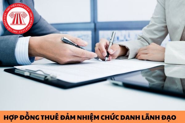 Mẫu hợp đồng thuê đảm nhiệm chức danh lãnh đạo tổ chức khoa học và công nghệ công lập năm 2024?