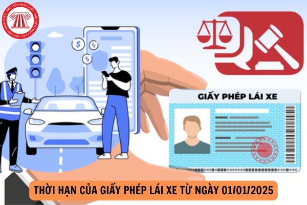 Thời hạn của Giấy phép lái xe từ ngày 01/01/2025 được quy định như thế nào?