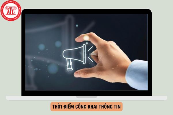 Theo Luật Thực hiện dân chủ ở cơ sở, thời điểm công khai thông tin đối với những lĩnh vực mà pháp luật liên quan chưa có quy định là khi nào?