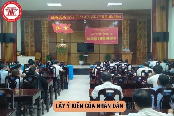 Xây dựng một dự án chương trình mục tiêu quốc gia trên địa bàn xã có lấy ý kiến của nhân dân không?