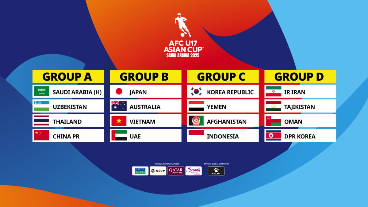 Lịch thi đấu U17 Việt Nam vs U17 UAE vòng bảng U17 châu Á 2025 chi tiết, cập nhật mới nhất?