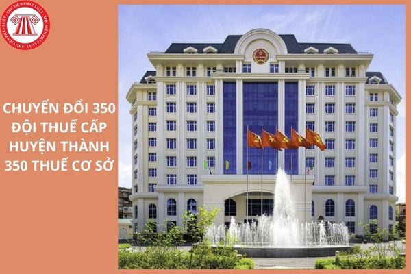 Chuyển đổi 350 Đội Thuế cấp huyện thành 350 Thuế cơ sở thuộc Thuế tỉnh thành phố đúng không?