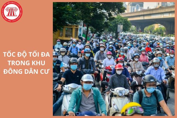 Trên đường bộ (trừ đường cao tốc) trong khu vực đông dân cư, đường hai chiều hoặc đường một chiều có một làn xe cơ giới, xe mô tô hai bánh, ô tô chở người đến 28 chỗ không kể chỗ của người lái xe tham gia giao thông với tốc độ khai thác tối đa cho phép là bao nhiêu?