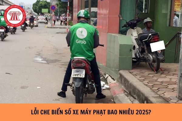 Lỗi che biển số xe máy phạt bao nhiêu 2025?