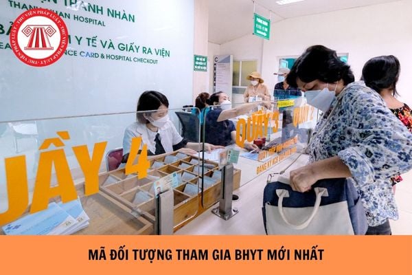 Danh mục Mã đối tượng tham gia BHYT mới nhất như thế nào?