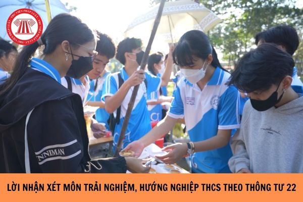 Lời nhận xét môn trải nghiệm, hướng nghiệp THCS học kì 1 theo Thông tư 22 năm học 2024-2025?