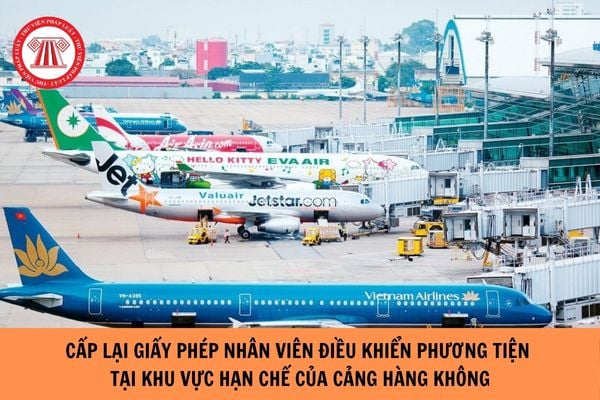 Cấp lại Giấy phép nhân viên điều khiển phương tiện tại khu vực hạn chế của cảng hàng không như thế nào?