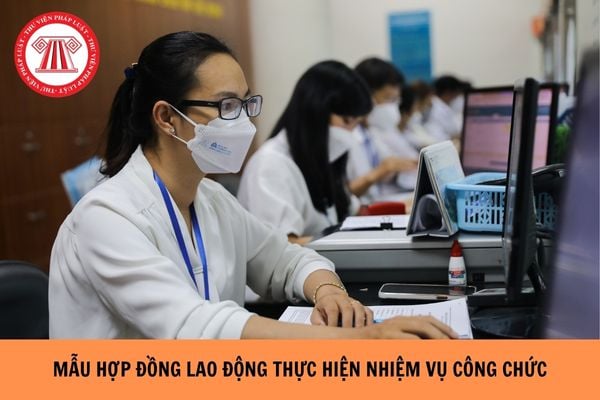 Mẫu Hợp đồng lao động thực hiện nhiệm vụ công chức Thông tư 16 như thế nào?