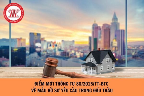 Điểm mới Thông tư 80/2025/TT-BTC về mẫu hồ sơ yêu cầu, báo cáo thẩm định kiểm tra trong đấu thầu là gì?