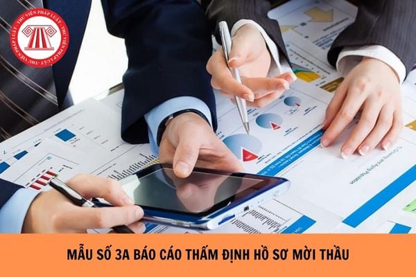 Mẫu số 3A Mẫu Báo cáo thẩm định hồ sơ mời thầu từ ngày 8/8/2025 ra sao?