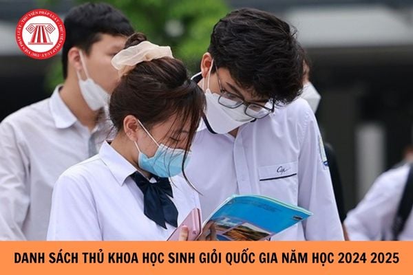 Danh sách Thủ khoa học sinh giỏi quốc gia 2024 2025?