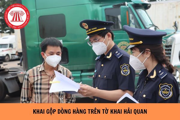 Trường hợp nào được khai gộp dòng hàng trên tờ khai hải quan?