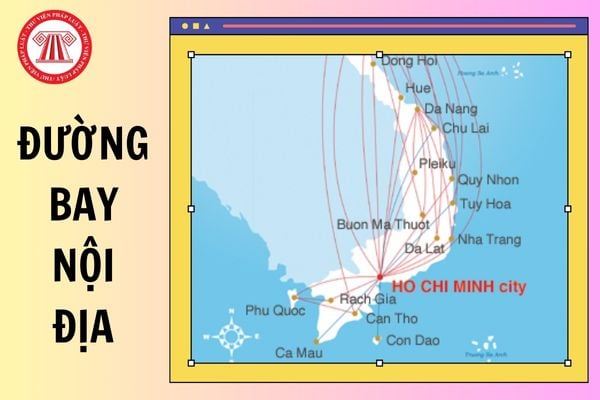 Danh mục các đường bay nội địa theo nhóm cự ly bay từ 850 km đến dưới 1000 km?