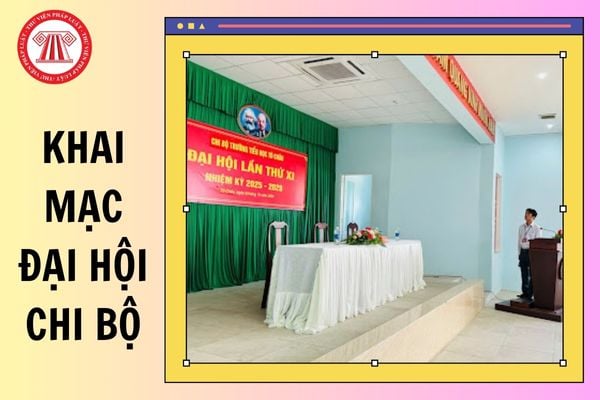 Mẫu diễn văn khai mạc đại hội chi bộ nhiệm kỳ 2025 2027?