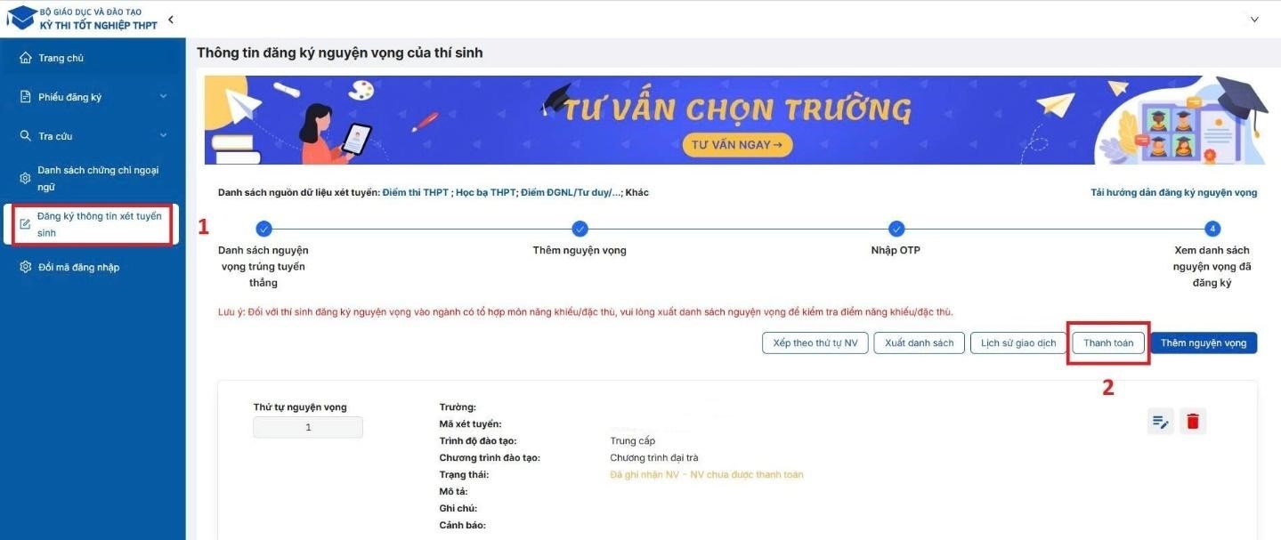 Bước 1: