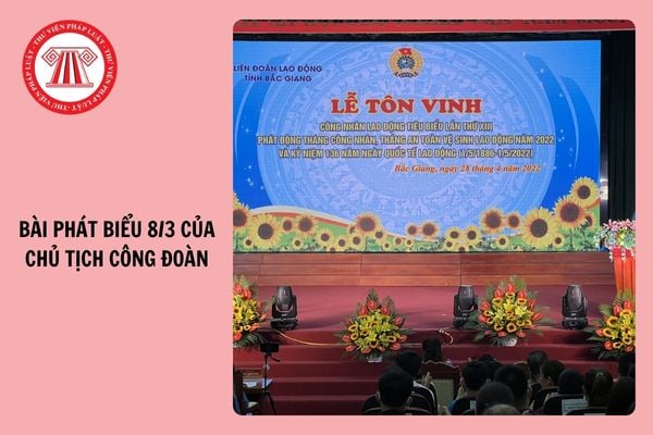 Bài phát biểu của Chủ tịch công đoàn nhân ngày 8 3 2025 ấn tượng?