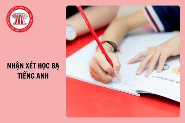 Lời nhận xét học bạ học kì 1 môn Tiếng Anh theo Thông tư 27 năm 2024 - 2025?