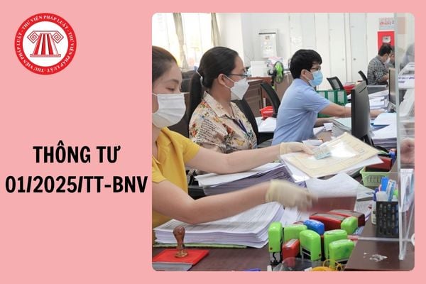 Thông tư 01/2025/TT-BNV file PDF tải về? Đối tượng áp dụng Thông tư 01/2025/TT-BNV?