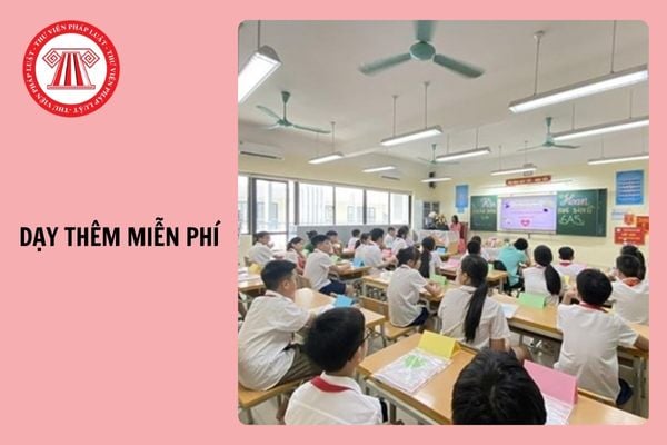 Dạy thêm miễn phí cho học sinh tiểu học có bị cấm không? Giáo viên được dạy thêm khi nào?