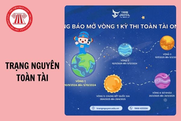 Link thi thử miễn phí cuộc thi Trạng Nguyên Toàn Tài 2025?