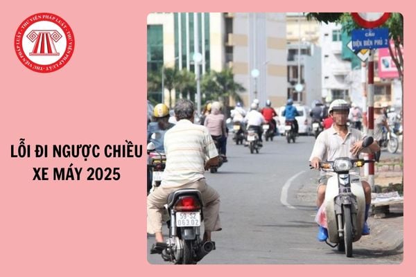 Lỗi đi ngược chiều xe máy phạt bao nhiêu từ ngày 01/01/2025?