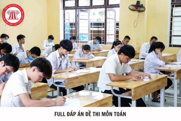 Full đáp án đề thi môn Toán mã đề 12  tốt nghiệp THPT 2025 ra sao?