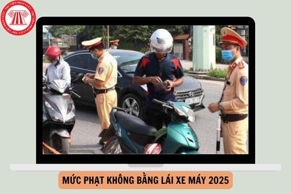 Mức phạt không bằng lái xe máy 2025 là bao nhiêu?