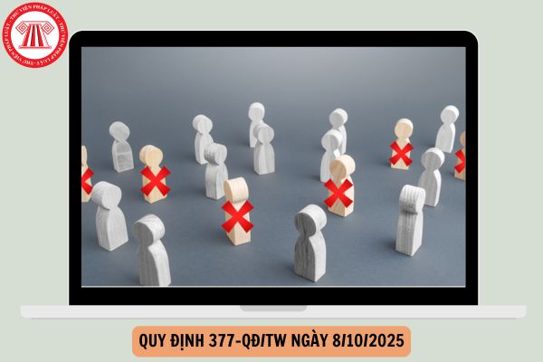TOÀN VĂN Quy định 377-QĐ/TW ngày 8/10/2025 về phân cấp quản lý cán bộ và quy hoạch, bổ nhiệm, giới thiệu ứng cử, tạm đình chỉ công tác, cho thôi giữ chức vụ, từ chức, miễn nhiệm cán bộ ra sao?