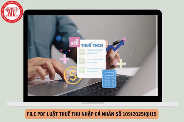 Đã có File PDF Luật Thuế thu nhập cá nhân số 109/2025/QH15 tải về ở đâu?