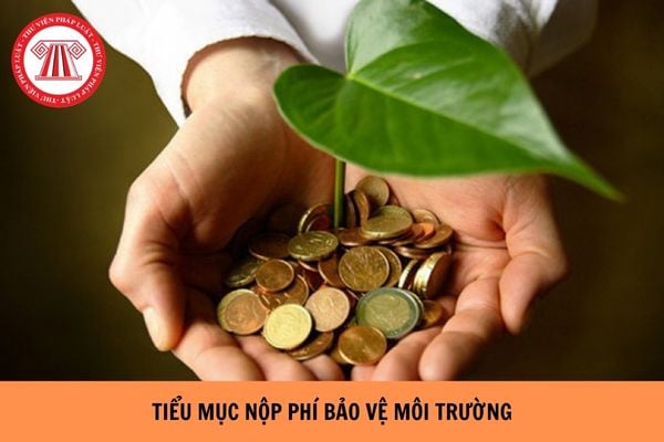 Tiểu mục nộp phí bảo vệ môi trường năm 2026 là gì?