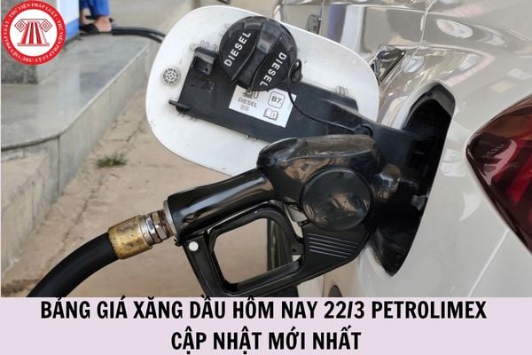 Bảng giá xăng dầu hôm nay 22/3 Petrolimex cập nhật mới nhất ra sao?
