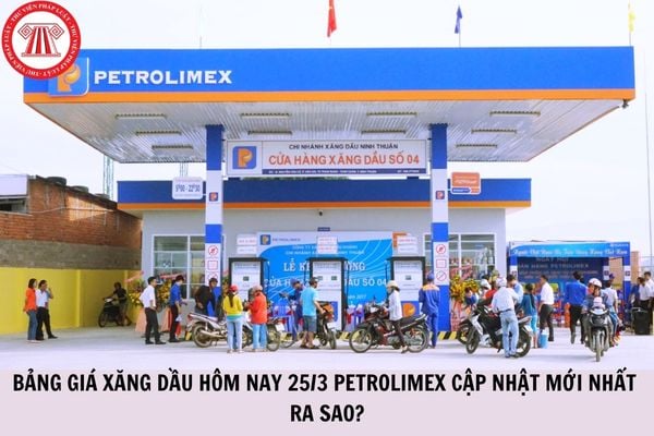 Bảng giá xăng dầu hôm nay 25/3 Petrolimex cập nhật mới nhất ra sao?