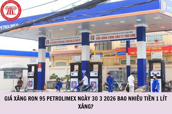 Giá xăng RON 95 Petrolimex ngày 30 3 2026 bao nhiêu tiền 1 lít xăng?