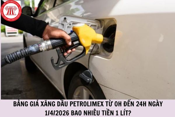 Bảng giá xăng dầu Petrolimex từ 0h đến 24h ngày 1/4/2026 bao nhiêu tiền 1 lít?